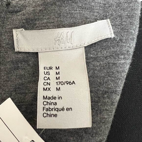 H&M Grey Knit Midi Dress with Back Zipper Size M - Picture 6 of 11